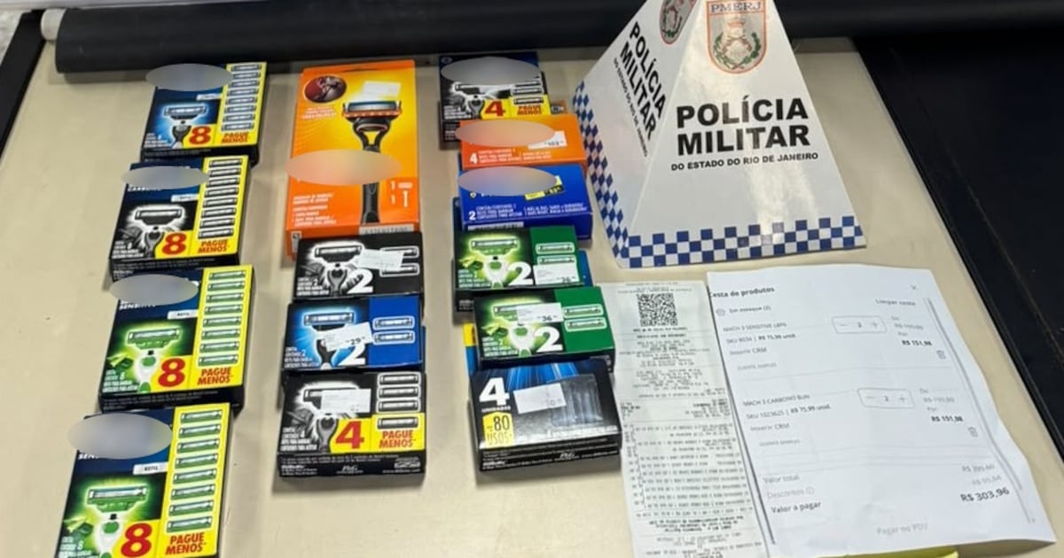 Homem é preso após furtar quase R$ 800 em barbeadores de drogaria em Ipanema, no Rio