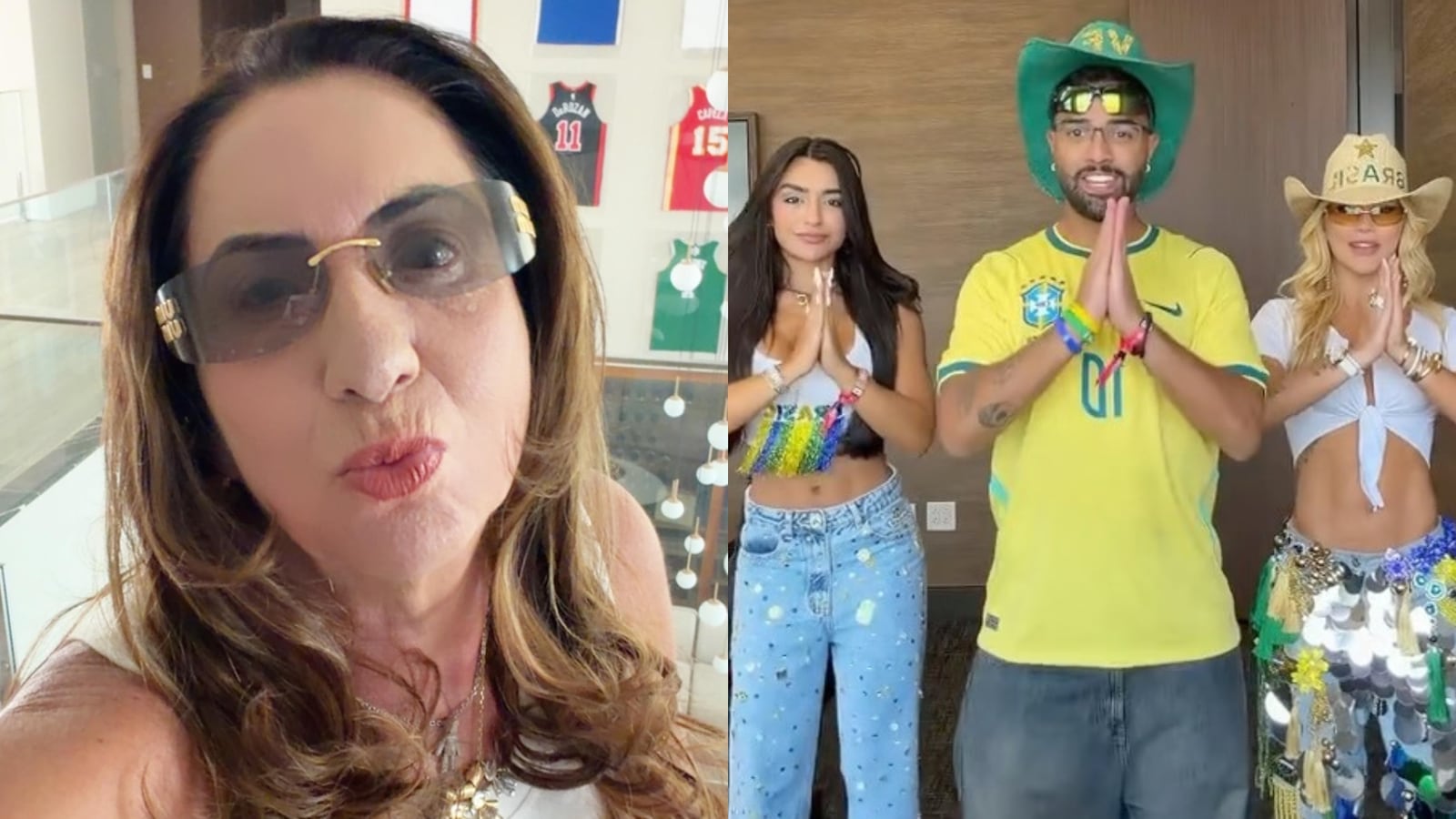 Margareth Serrão parou de seguir amigos de Virginia no Instagram Reprodução/Instagram/@margareth_serrao/@hebertgomes