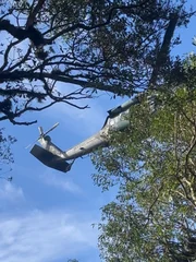 Imagens registram operação de resgate em Santa Catarina