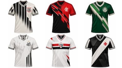 Anos 80: IA cria uniformes de clubes brasileiros na onda da trend