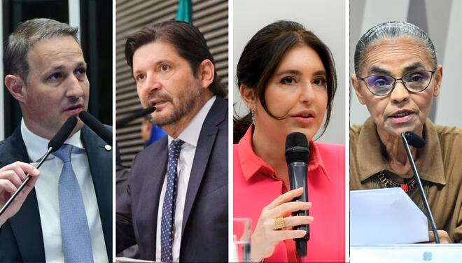 Real Time: Derrite lidera corrida ao Senado em SP, seguido por André do Prado, Tebet e Marina