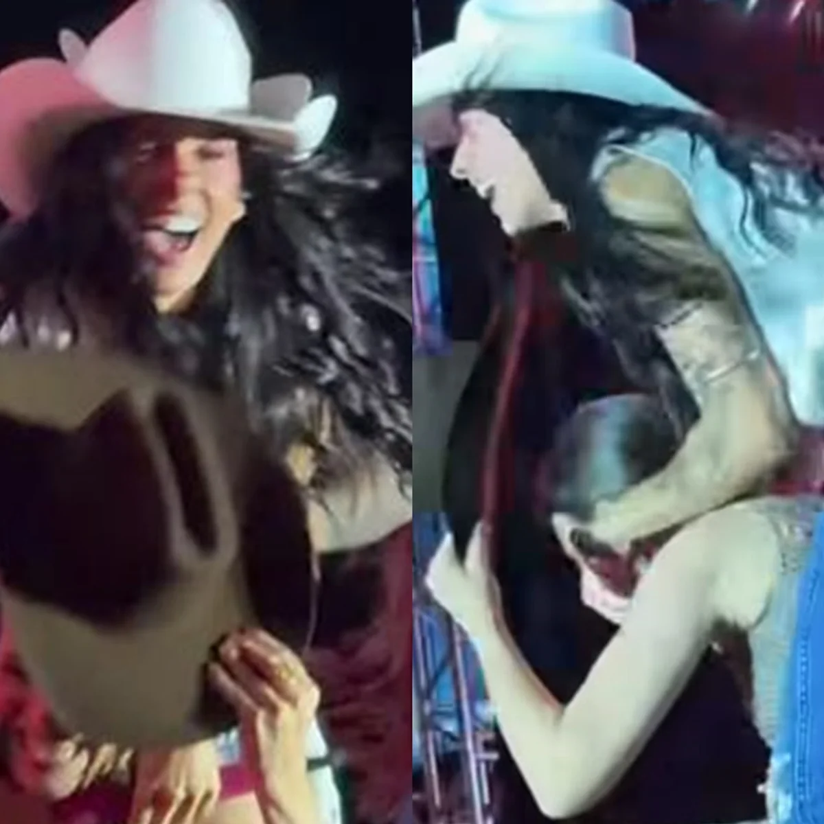 Ana Castela derruba prefeita em cima do palco em show no interior de SP