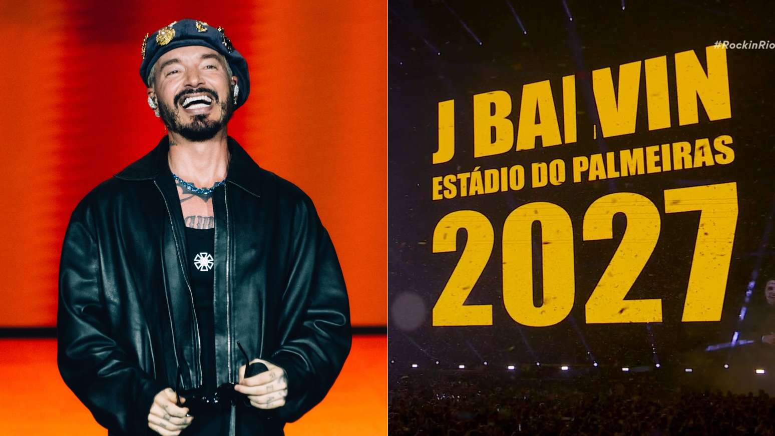 J Balvin anuncia show no Brasil em 2027 durante apresenta&ccedil;&atilde;o no Rock in Rio