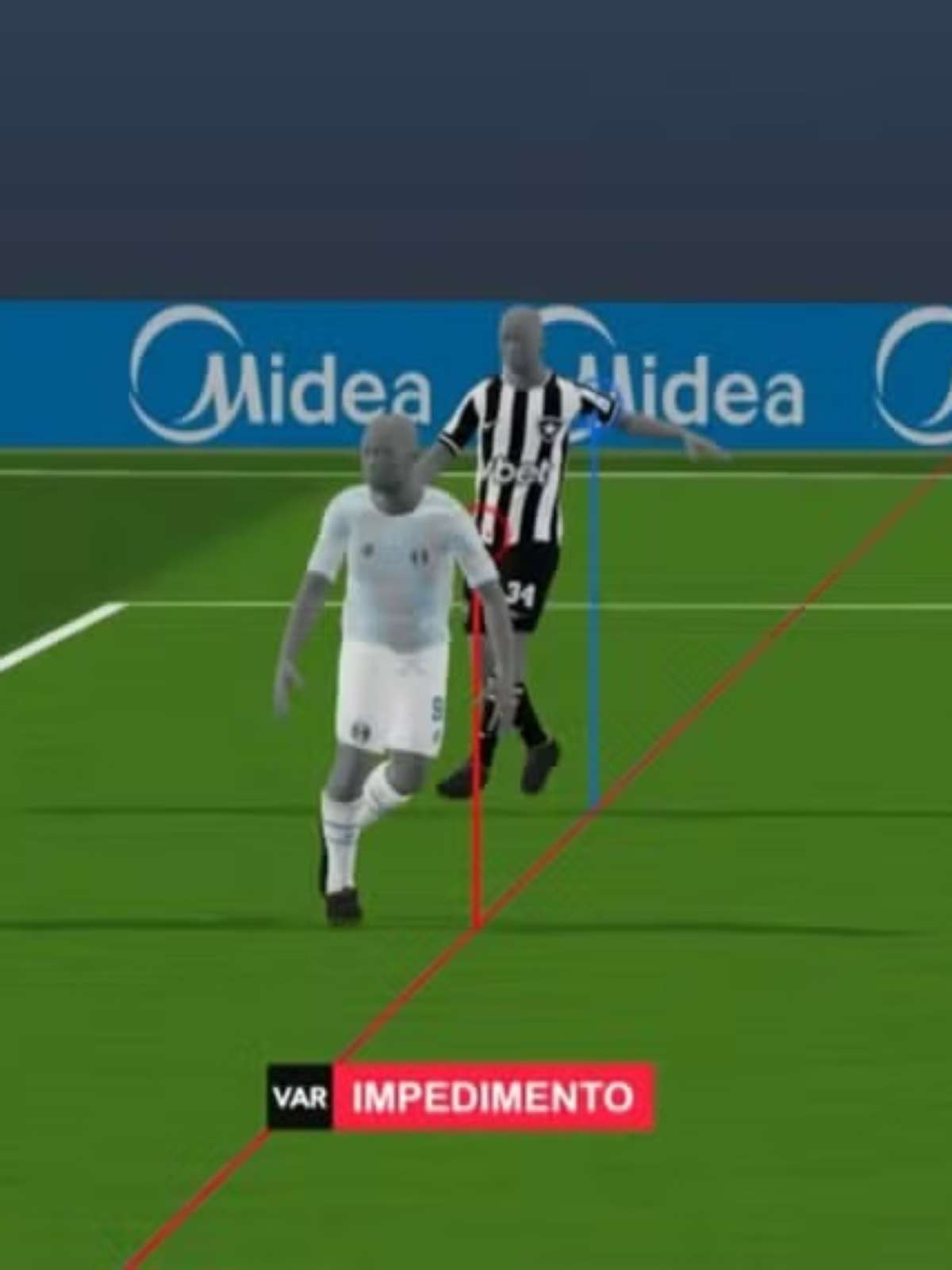 Grêmio teve gol anulado contra o Botafogo por impedimento de um centímetro, diz CBF